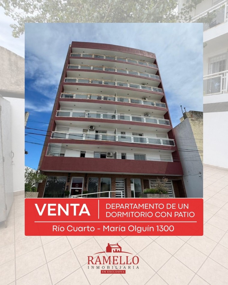 VENDO DPTO EN PLANTA BAJA! Un dormitorio con amplio patio 