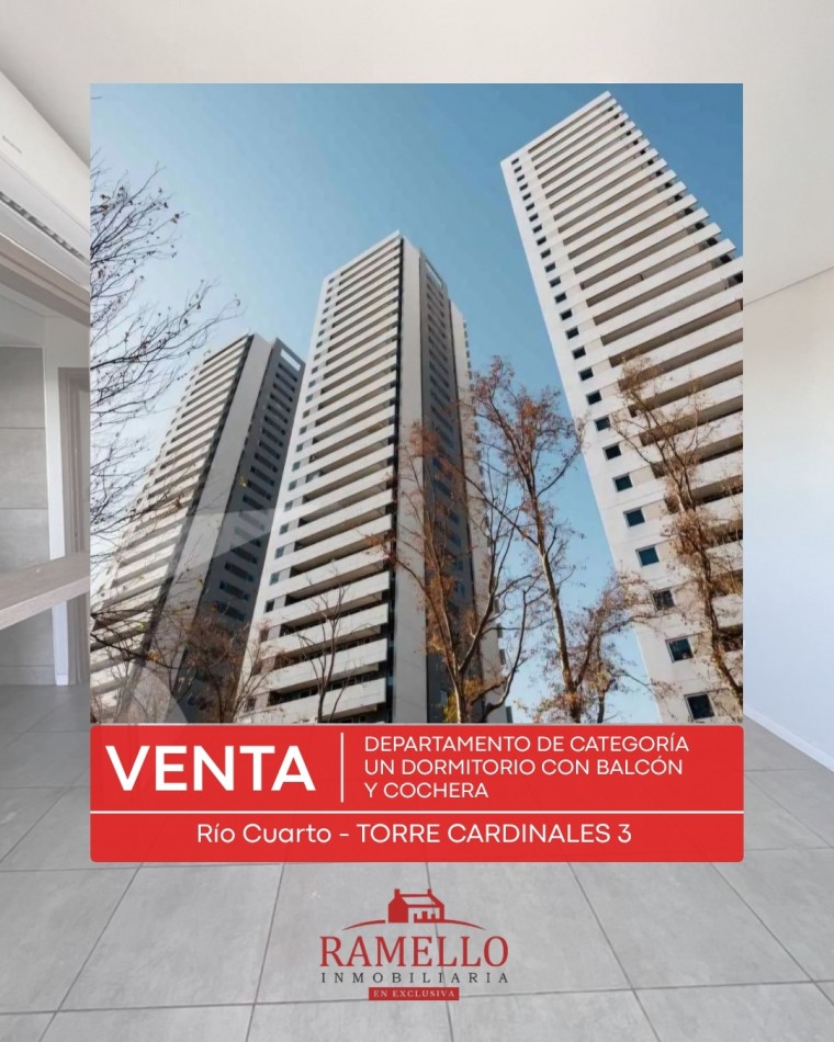 VENDO DPTO DE CATEROGIA - Con cochera! Torre Cardinales 3