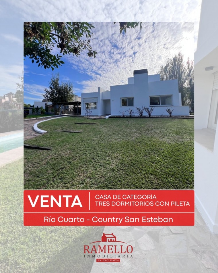 VENDO CASA DE CATEGORIA! Country San Esteban 