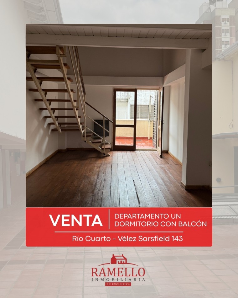 EN VENTA! Dpto un dormitorio c/balcon - Pleno Centro  