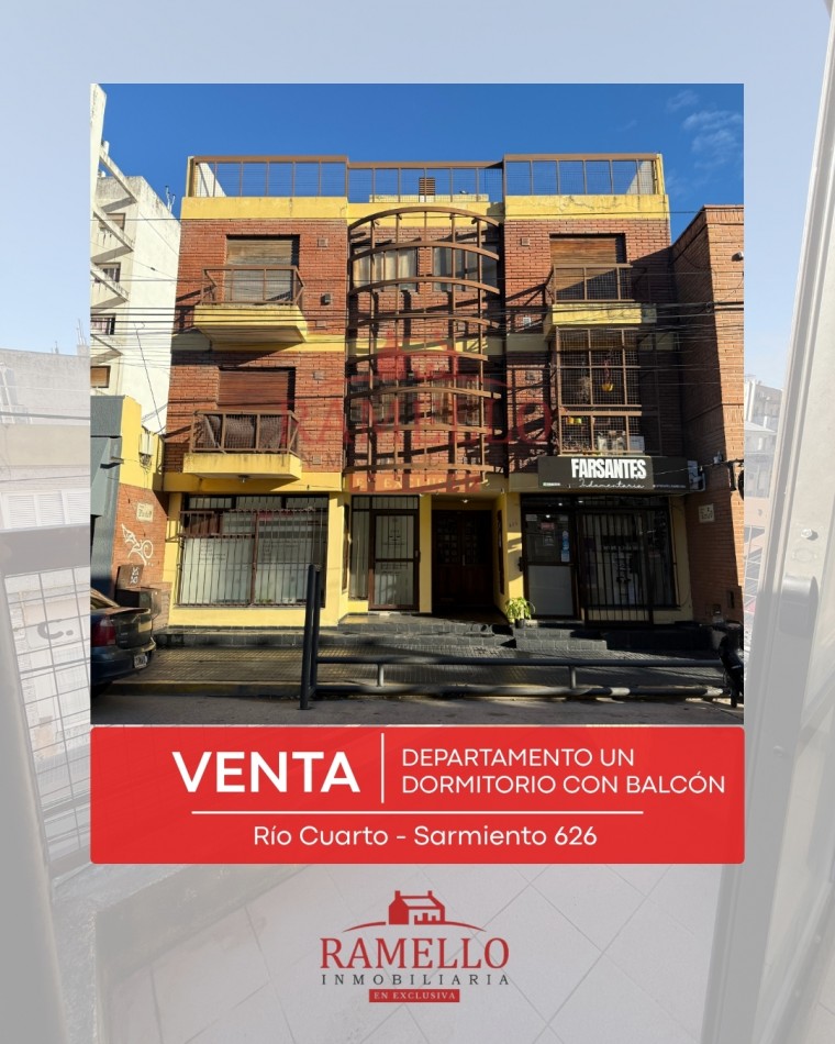 EN VENTA DPTO UN DORMITORIO CON BALCON - Barrio Centro 
