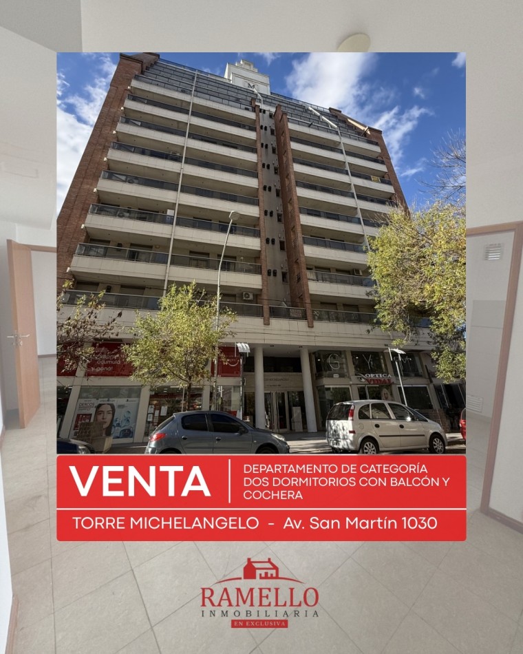 EN VENTA! Dpto de categoria - Dos dormitorios, con balcon y cochera 