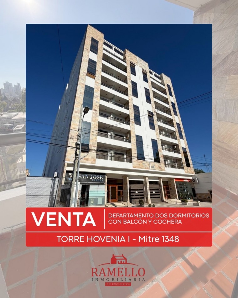 VENDO DPTO - Dos dormitorios con cochera en Torre Hovenia I