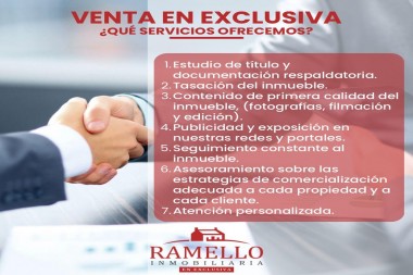 VENTA EN EXCLUSIVA 